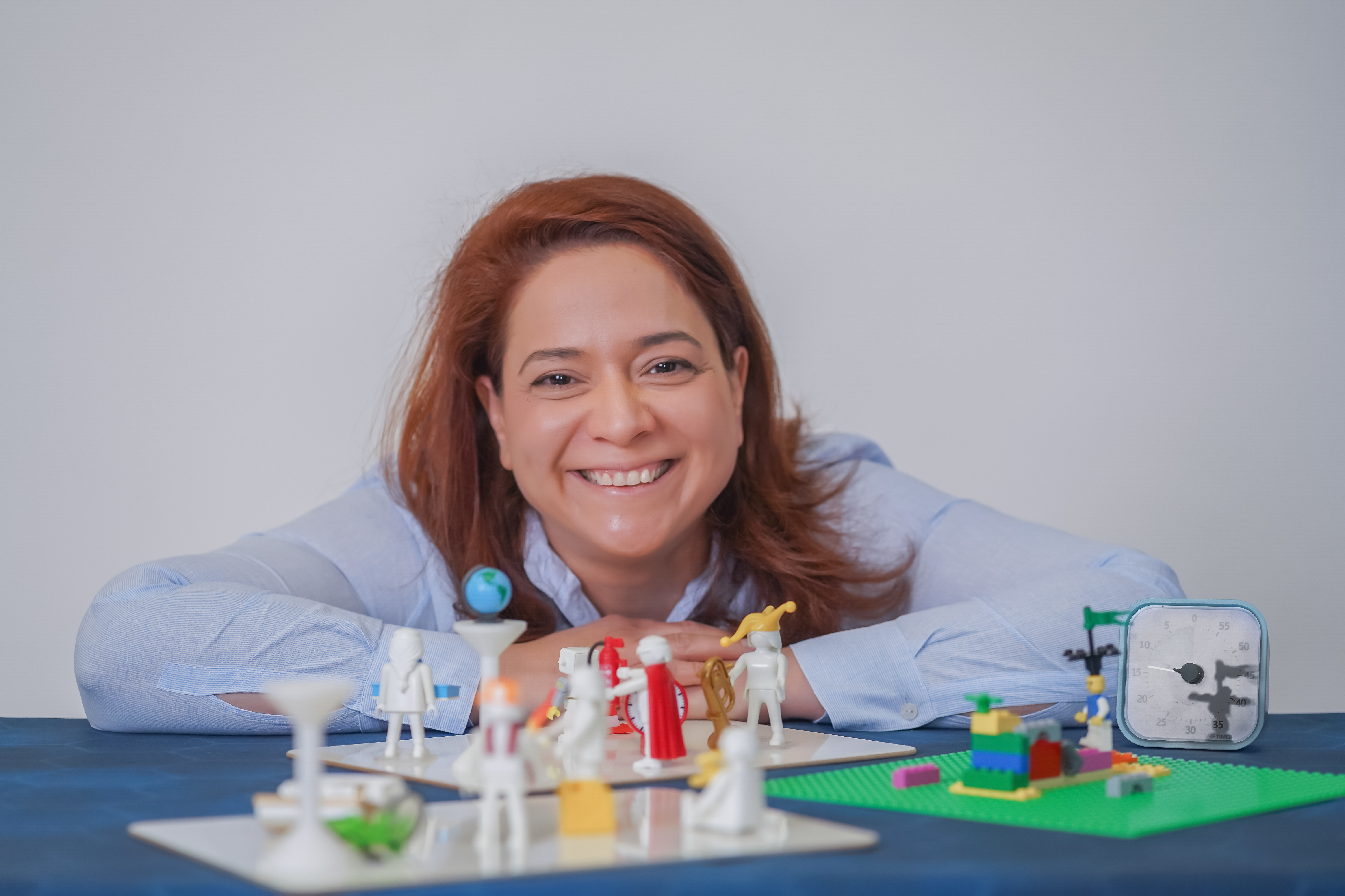 Andra at the flipchart